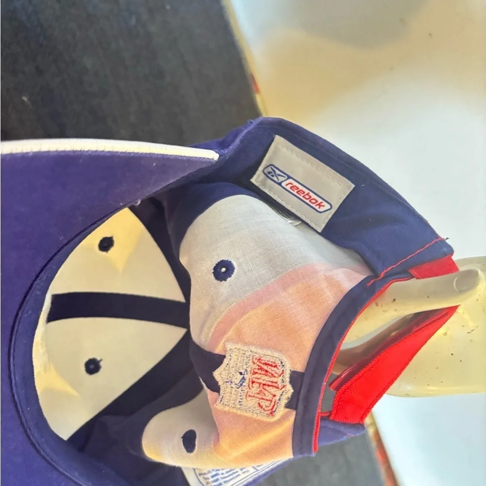 Vintage Reebok Pro NFL Line NY New York Giants FDNY Adjustable Baseball Cap Hat
